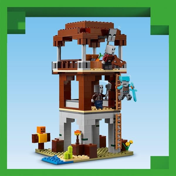 Конструктор LEGO Minecraft Аванпост розбійників і спустошувач, 665 деталей (21278) - Pampik - 10