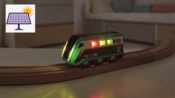 Железная дорога Hape с поездом 37 эл. с мировыми эффектами от солнечной батареи (E3762) - Pampik - 9