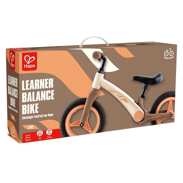 Біговел Hape двоколісний 12" бежевий (E1210) - Pampik - 10