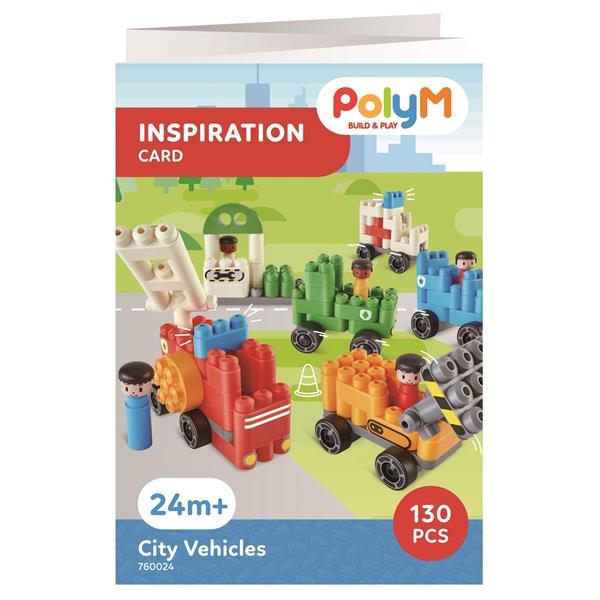 Конструктор PolyM Міська техніка 130 деталей (760024) - Pampik - 4