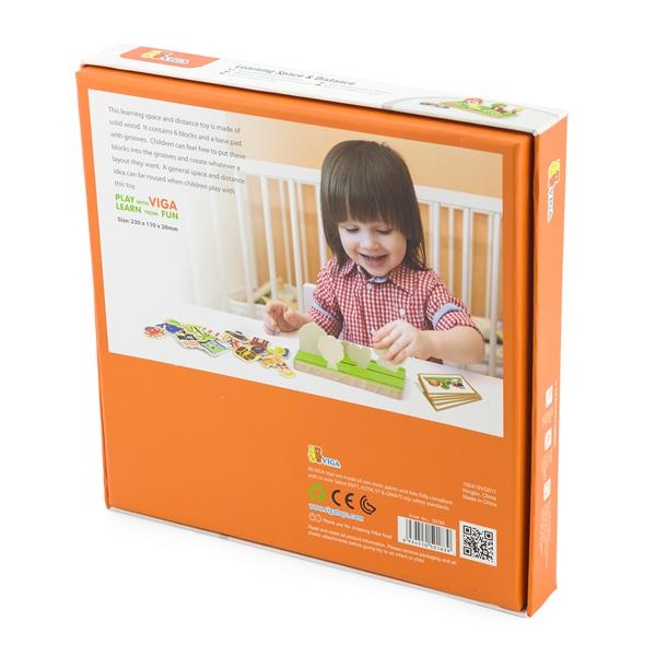 Дерев'яний ігровий набір Viga Toys Простір і відстань (50183) - Pampik - 4