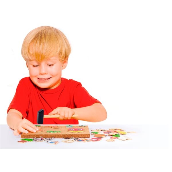 Набір для творчості Viga Toys Дерев'яна аплікація Ферма (51606) - Pampik - 4