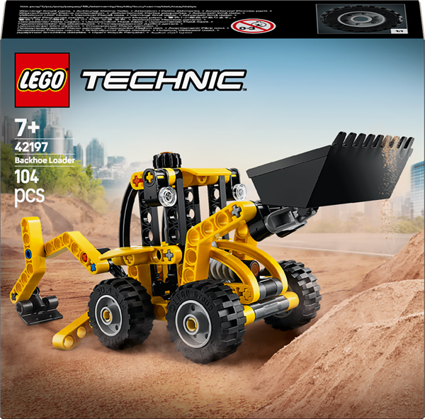 Конструктор LEGO Technic Екскаватор-навантажувач 104 деталі (42197) - Pampik - 2