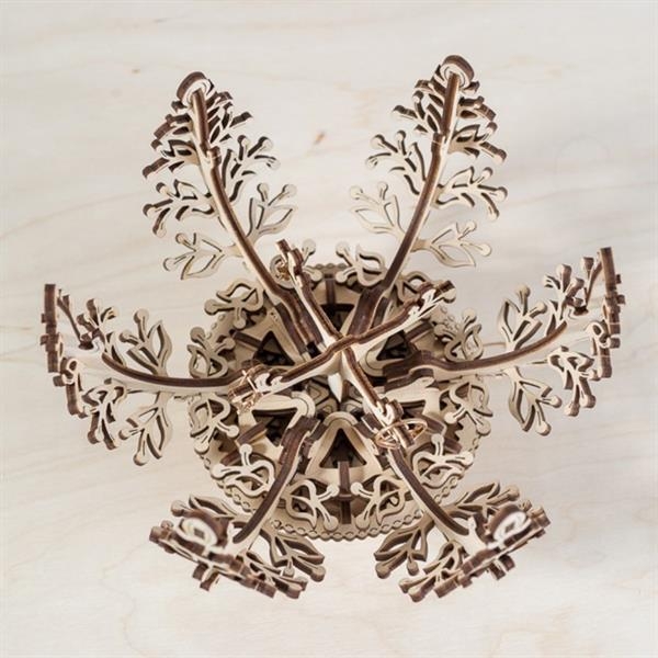 Деревянный механический 3D конструктор Ugears Механический цветок (70019) - Pampik - 4