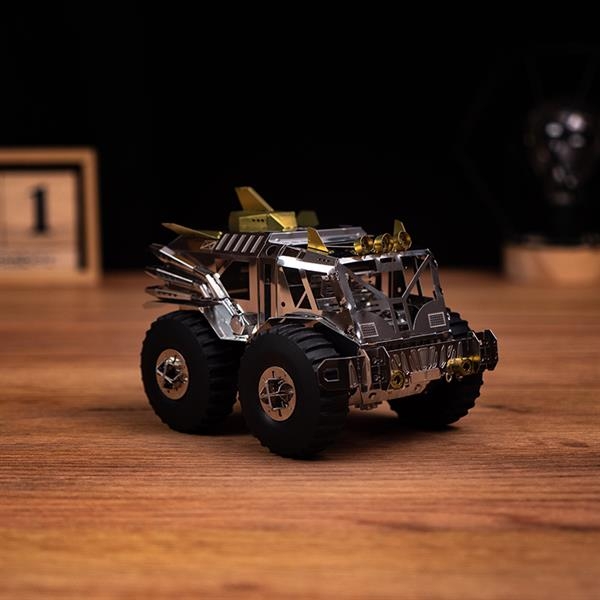 Колекційна модель-конструктор Metal Time Trophy Hunter Всюдихід Шерп механічний, двоколірний (MT056) - Pampik - 8