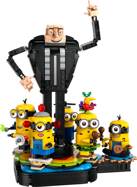 Конструктор LEGO Despicable Me 4 Ґру й посіпаки з кубиків 839 деталей (75582) - Pampik - 4