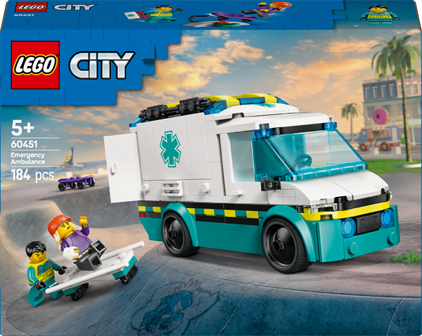 Конструктор LEGO City Швидка допомога 184 деталі (60451) - Pampik