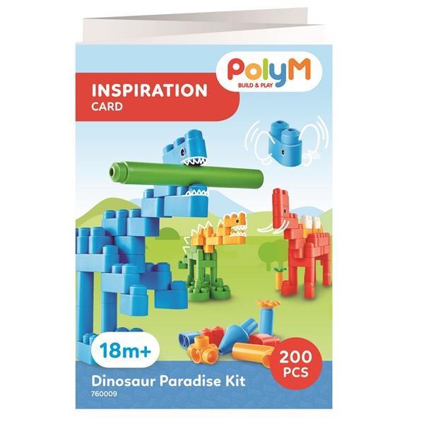 Конструктор PolyM Рай для динозаврів 200 деталей (760009) - Pampik - 10