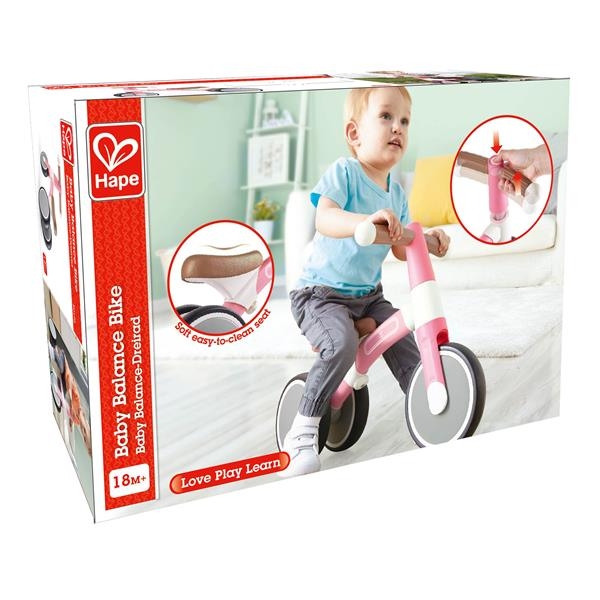 Біговел Hape Перша поїздка триколісний 7" рожевий (E0105) - Pampik - 7