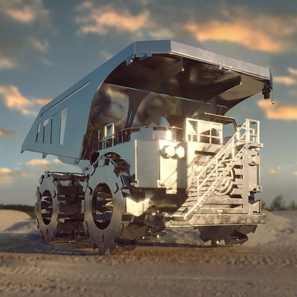 Колекційна модель-конструктор Metal Time Quarry Transporter Кар'єрний самоскид механічний, 71 деталь (MT014) - Pampik - 5