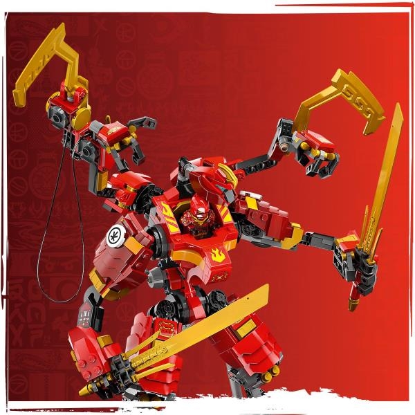 Конструктор LEGO NINJAGO Робот-скелелаз ніндзя Кай 623 деталі (71812) - Pampik - 6