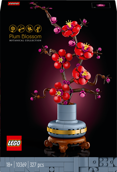 Конструктор LEGO Botanicals Сливовий цвіт 327 деталей (10369) - Pampik