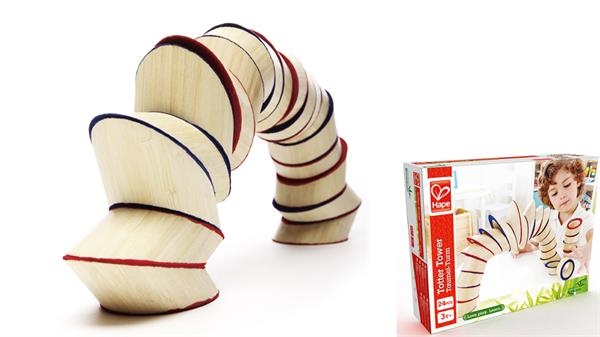 Головоломка из бамбука Hape Totter Tower Башня (E5524) - Pampik - 6