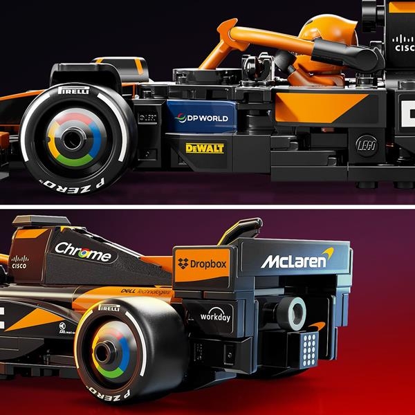 Конструктор LEGO Speed Champions Автомобіль для перегонів McLaren F1 Team MCL38, 269 деталей (77251) - Pampik - 9