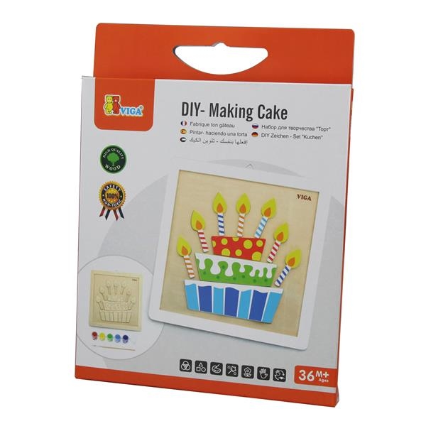 Набір для творчості Viga Toys Картина власноручно Торт (50684) - Pampik - 2