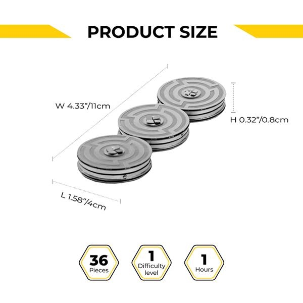 Колекційна модель-конструктор Metal Time Фіджет OLRI, 36 деталей (MT049) - Pampik - 7