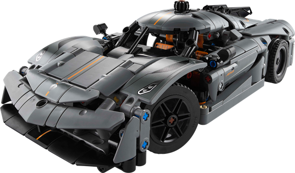 Конструктор LEGO Technic Koenigsegg Jesko Absolut сірий гіперкар 801 деталь (42173) - Pampik - 4