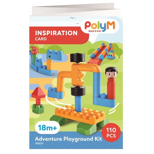 Конструктор PolyM Ігровий майданчик, 110 деталей (760011) - Pampik - 15