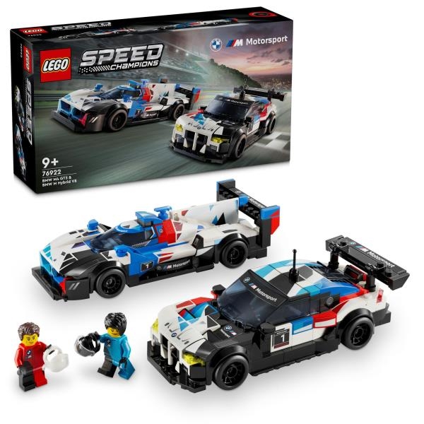 Конструктор LEGO Speed Champions Автомобілі для перегонів BMW M4 GT3 і BMW M Hybrid V8 676 деталей (76922) - Pampik - 2