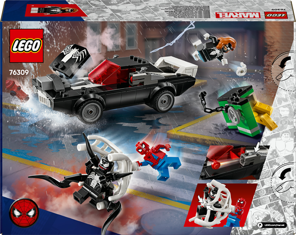 Конструктор LEGO Super Heroes Людина-павук проти маслкара Венома 254 деталі (76309) - Pampik - 3