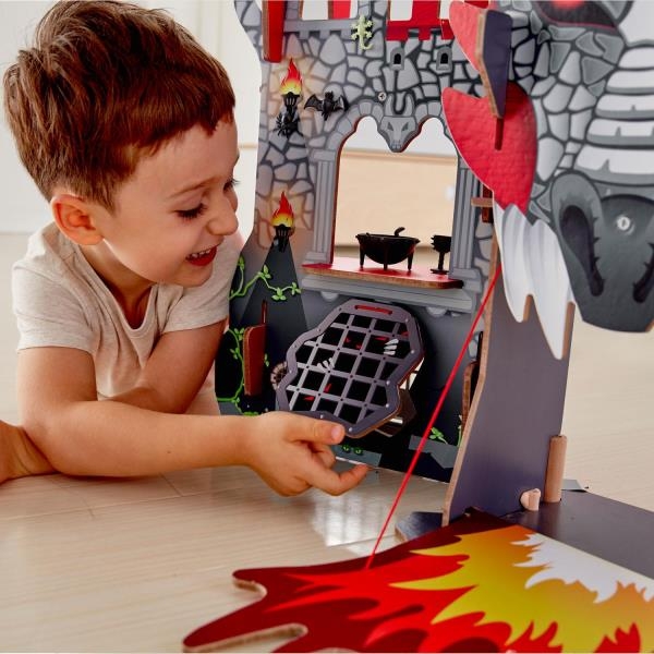 Деревянный игрушечный замок викингов Hape (E3025) - Pampik - 9