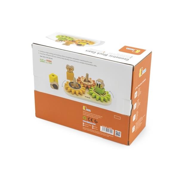 Розвивальна іграшка Viga Toys Звірята на шестернях (44690) - Pampik - 5