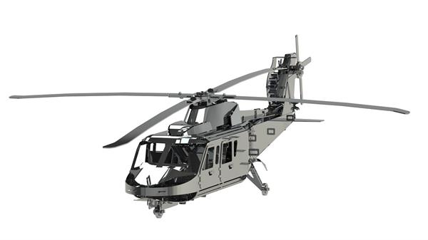 Колекційна модель-конструктор Metal Time Lifting Spirit Вертоліт механічний (MT027) - Pampik - 5