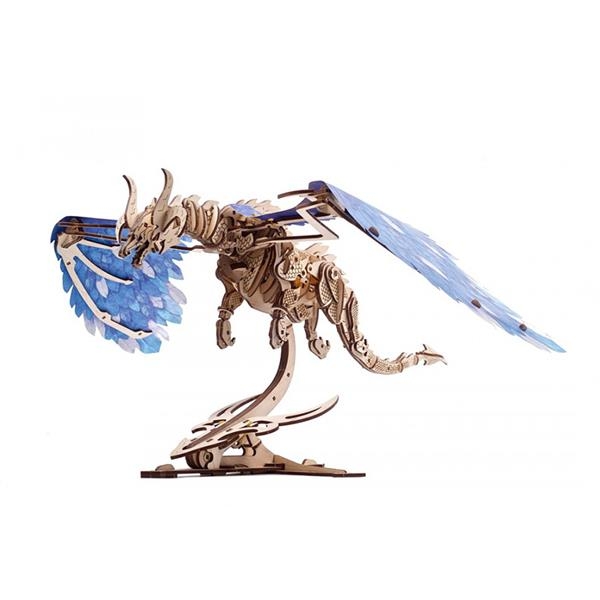 Деревянный механический 3D конструктор Ugears Дракон Ураган (70151) - Pampik - 6