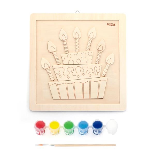 Набір для творчості Viga Toys Картина власноручно Торт (50684) - Pampik - 3