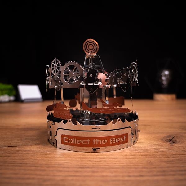 Колекційна модель-конструктор Metal Time Riding the Best Карусель механічна (MT042) - Pampik - 6