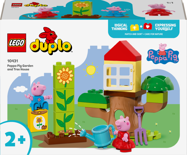 Конструктор LEGO DUPLO Сад і будиночок на дереві Пеппи 20 деталей (10431) - Pampik - 2