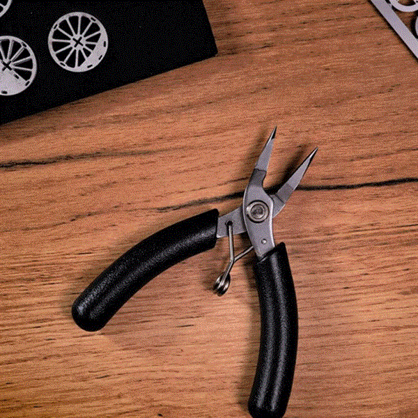 Набір інструментів для складання моделей Metal Time Standard Toolkit, плоскогубці та надфіль (STNTK22-2) - Pampik - 6