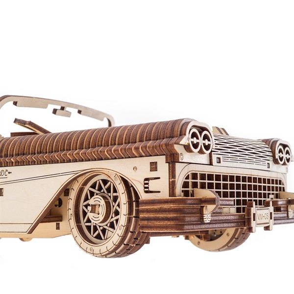 Деревянный механический 3D конструктор Ugears Кабриолет мечты VM-05 (70073) - Pampik - 5