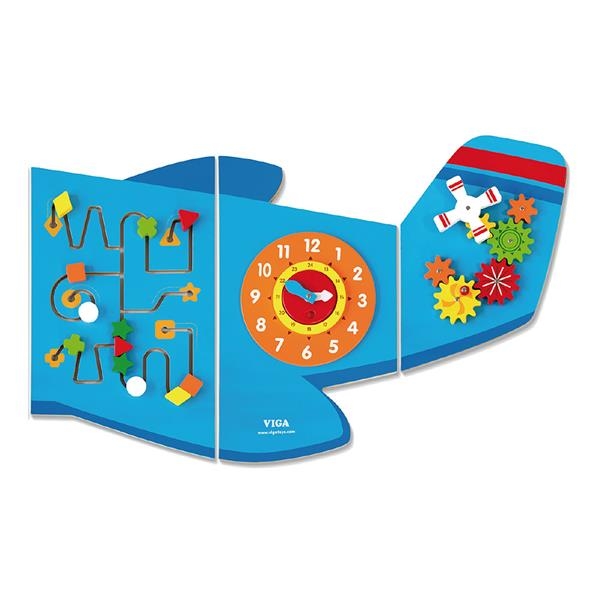 Бизиборд Viga Toys Самолет 5 секций (50673FSC) - Pampik - 3