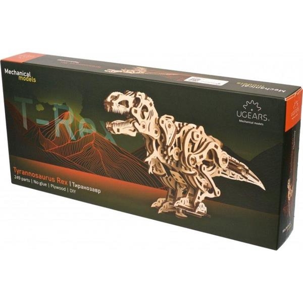 Деревянный механический 3D конструктор Ugears Тиранозавр (70203) - Pampik - 8