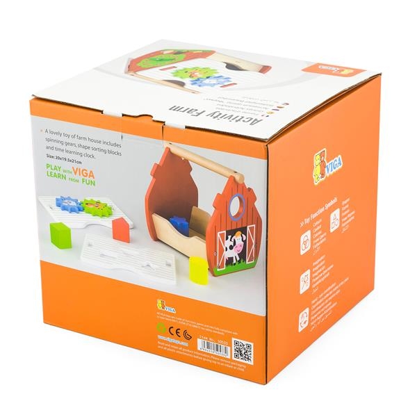 Дерев'яний сортер Viga Toys Веселий будиночок (50533) - Pampik - 4