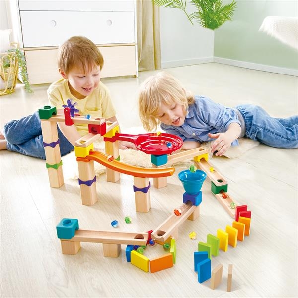 Конструктор-лабиринт Hape Marble Run Гоночная трасса 81 эл. (E1101) - Pampik