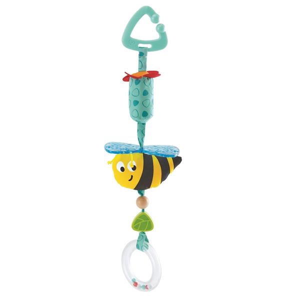Іграшка-підвіска на коляску Hape Брязкальце Джміль (E0022) - Pampik