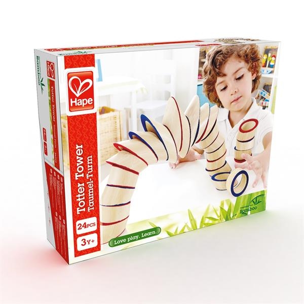 Головоломка из бамбука Hape Totter Tower Башня (E5524) - Pampik - 2
