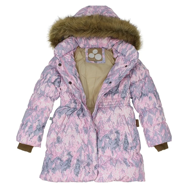 Пальто-пуховик Huppa Grace 1, р.140, светло-розовый с принтом (17930155-73203-140) - Pampik - 4