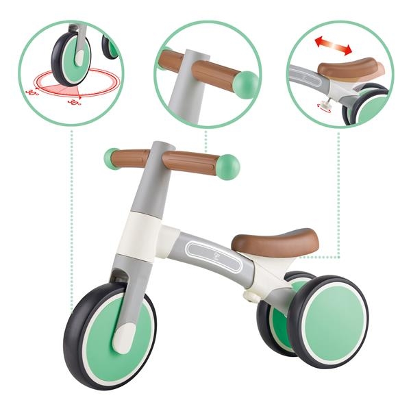 Біговел Hape Перша поїздка триколісний 7" світло-зелений (E0104) - Pampik - 4