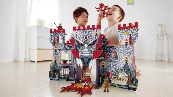 Деревянный игрушечный замок викингов Hape (E3025) - Pampik - 11