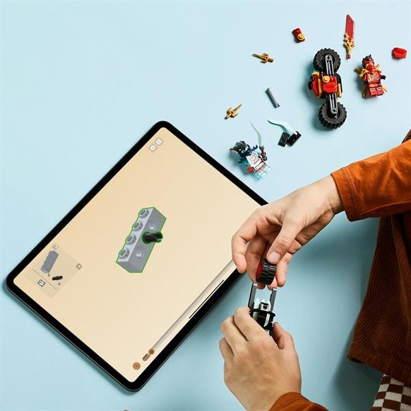 Конструктор LEGO NINJAGO Швидкісні перегони Кая на мотоциклі, 79 деталей (71838) - Pampik - 10