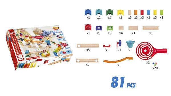 Конструктор-лабиринт Hape Marble Run Гоночная трасса 81 эл. (E1101) - Pampik - 8