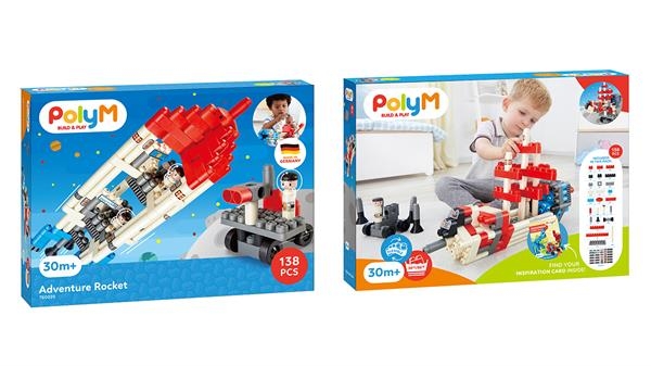 Конструктор PolyM Приключенческая ракета, 138 деталей (760025) - Pampik - 11