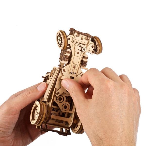 Деревянный механический 3D конструктор Ugears Хот Род Лютая мышь (70192) - Pampik - 9
