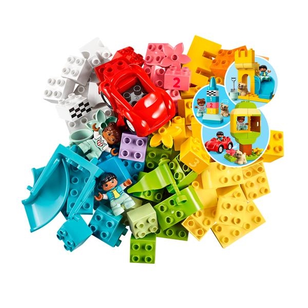 Конструктор LEGO DUPLO Classic Велика коробка з кубиками 85 деталей (10914) - Pampik - 2