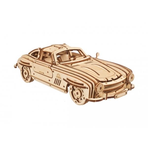 Деревянный механический 3D конструктор Ugears Крылатое спорткупе (70205) - Pampik - 6