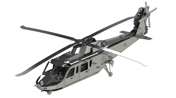 Колекційна модель-конструктор Metal Time Lifting Spirit Вертоліт механічний (MT027) - Pampik - 6