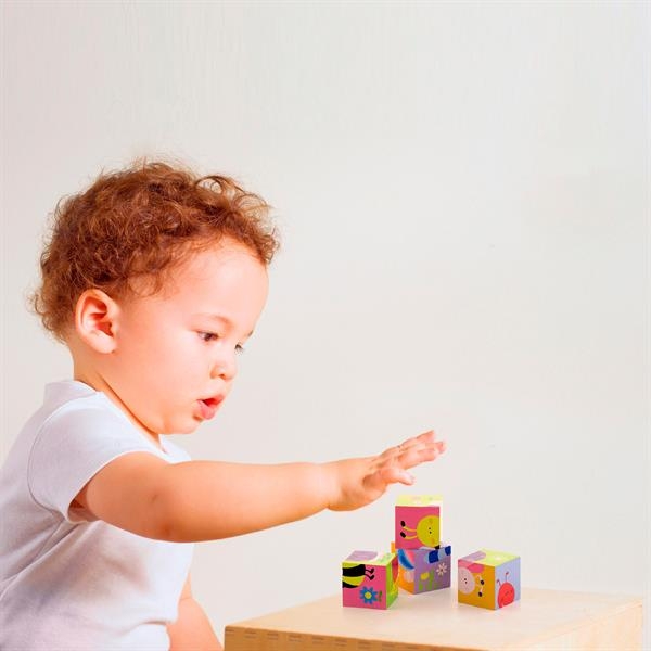 Деревянные кубики-пазл Viga Toys Фермерские зверьки (50835) - Pampik - 4